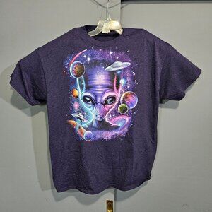Purple Alien T shirt new without tags size 2XL